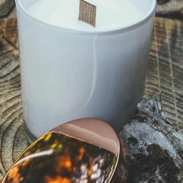 Gloss/Frost White & Rose Gold Lid