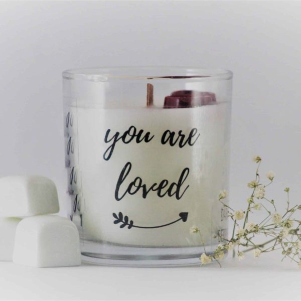 You are loved 250ml glass