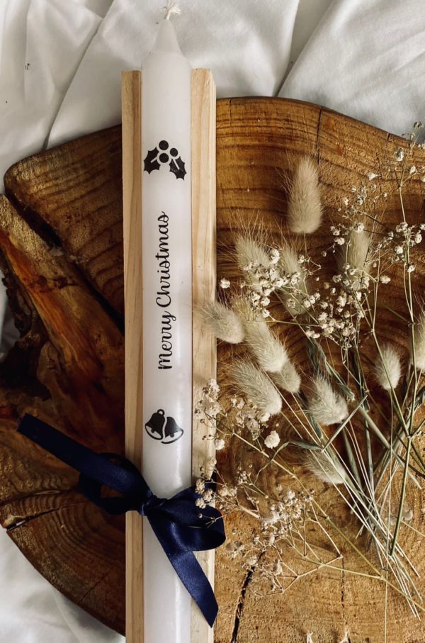 Customised candle gift