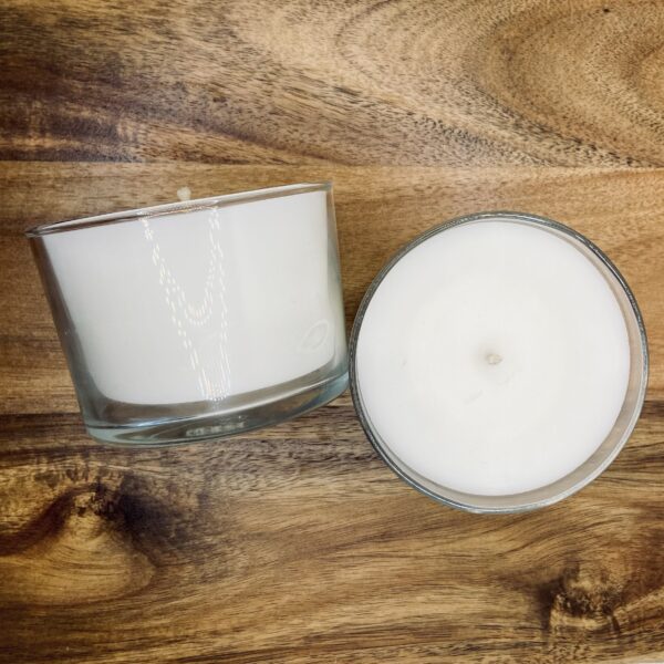 Rental - Short glass candle