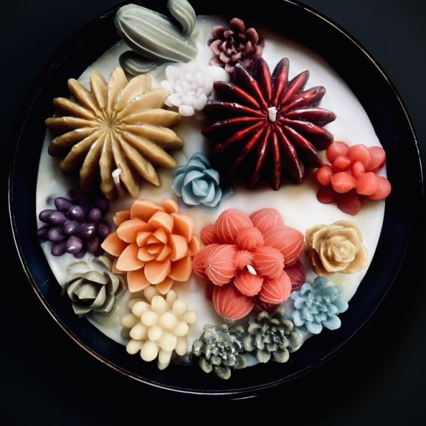 Cacti Garden Candle Bowl